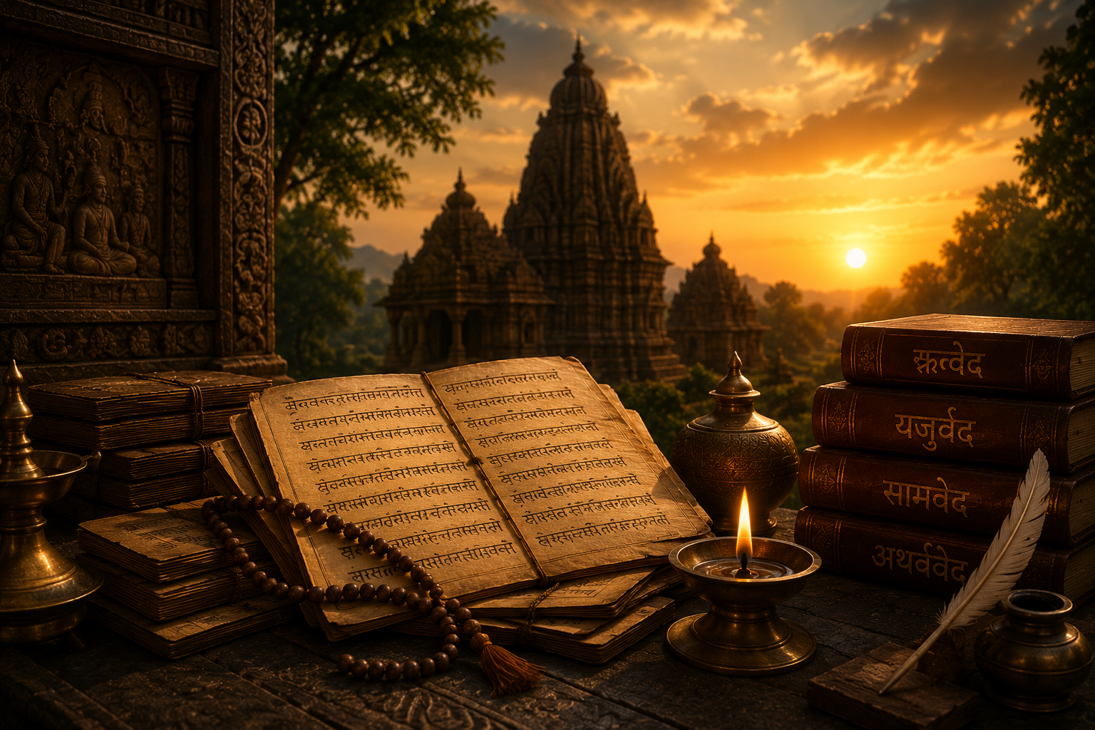 Traditional Gurukul learning environment