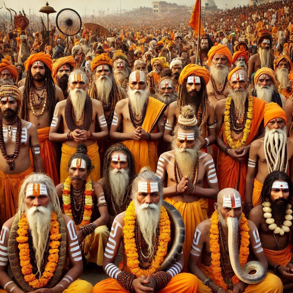 Students with Vedas